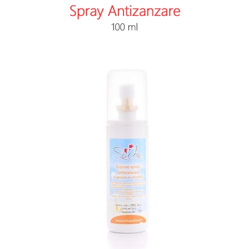 Spray antizanzare geranio e citronella